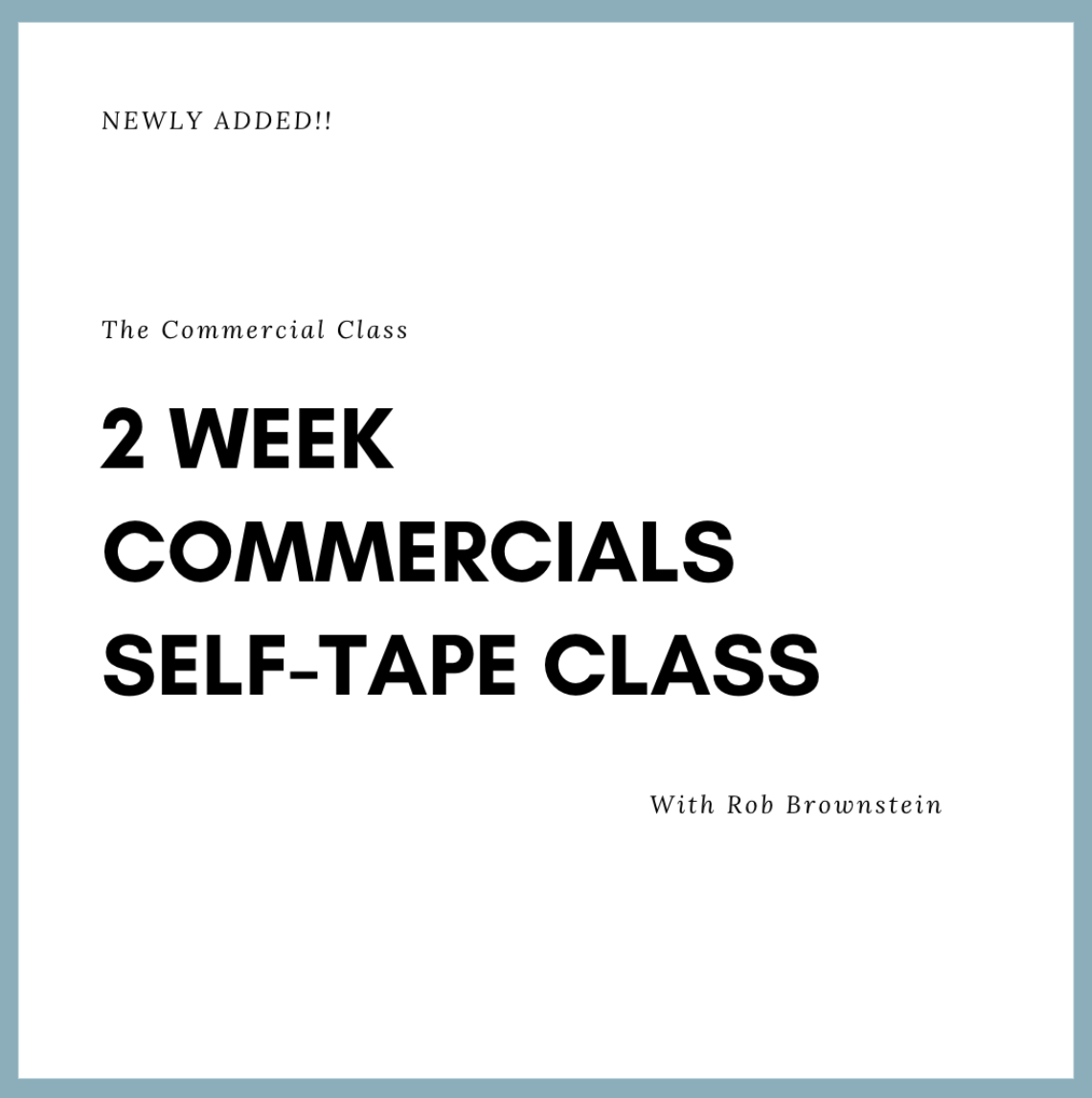 Self Tape Intensive